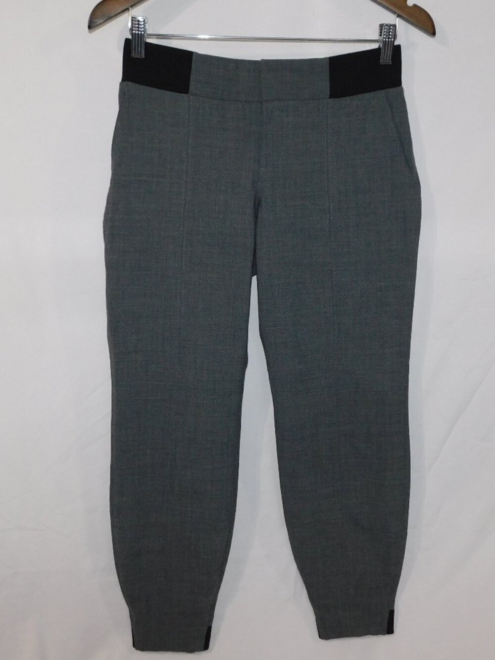 Athleta Work It City Jogger Pants Gray Work Office  Casual Wool blend Women 4P